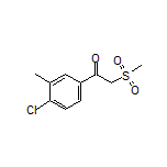 1-(4-Chloro-3-methylphenyl)-2-(methylsulfonyl)ethan-1-one