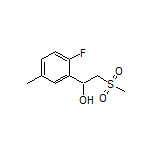 1-(2-Fluoro-5-methylphenyl)-2-(methylsulfonyl)ethan-1-ol