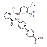 (R)-4’-[1-[[4-Cyclopropyl-3-(trifluoromethyl)phenyl]carbamoyl]pyrrolidine-2-carboxamido]-[1,1’-biphenyl]-4-carboxylic Acid