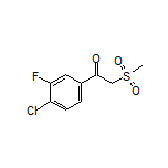1-(4-Chloro-3-fluorophenyl)-2-(methylsulfonyl)ethan-1-one