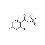 1-(2-Fluoro-4-methylphenyl)-2-(methylsulfonyl)ethan-1-one