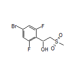 1-(4-Bromo-2,6-difluorophenyl)-2-(methylsulfonyl)ethan-1-ol