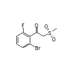 1-(2-Bromo-6-fluorophenyl)-2-(methylsulfonyl)ethan-1-one
