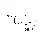 1-(4-Bromo-2-methylphenyl)-2-(methylsulfonyl)ethan-1-ol
