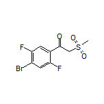1-(4-Bromo-2,5-difluorophenyl)-2-(methylsulfonyl)ethan-1-one