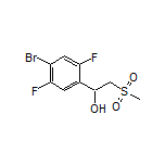 1-(4-Bromo-2,5-difluorophenyl)-2-(methylsulfonyl)ethan-1-ol