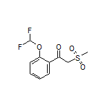 1-[2-(Difluoromethoxy)phenyl]-2-(methylsulfonyl)ethan-1-one