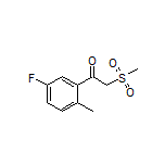 1-(5-Fluoro-2-methylphenyl)-2-(methylsulfonyl)ethan-1-one
