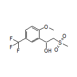 1-[2-Methoxy-5-(trifluoromethyl)phenyl]-2-(methylsulfonyl)ethan-1-ol