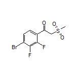 1-(4-Bromo-2,3-difluorophenyl)-2-(methylsulfonyl)ethan-1-one