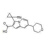 3-(1-Cyanocyclopropyl)-7-(tetrahydro-2H-pyran-4-yl)indolizine-2-carboxylic Acid