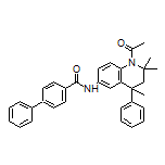 N-(1-Acetyl-2,2,4-trimethyl-4-phenyl-1,2,3,4-tetrahydroquinolin-6-yl)-[1,1’-biphenyl]-4-carboxamide