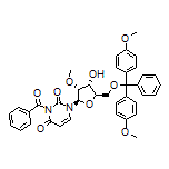 3-Benzoyl-1-[(2R,3R,4R,5R)-5-[[bis(4-methoxyphenyl)(phenyl)methoxy]methyl]-4-hydroxy-3-methoxy-2-tetrahydrofuranyl]pyrimidine-2,4(1H,3H)-dione