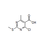 4-Chloro-6-methyl-2-(methylthio)pyrimidine-5-carboxylic Acid