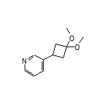 3-(3,3-Dimethoxycyclobutyl)pyridine