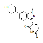 3-[1-Methyl-6-(4-piperidyl)-3-indazolyl]piperidine-2,6-dione