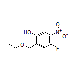 2-(1-Ethoxyvinyl)-4-fluoro-5-nitrophenol