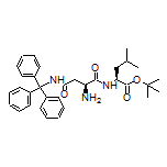 tert-Butyl (S)-2-[(S)-2-Amino-4-oxo-4-(tritylamino)butanamido]-4-methylpentanoate