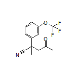 2-Methyl-4-oxo-2-[3-(trifluoromethoxy)phenyl]pentanenitrile