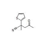 2-Methyl-4-oxo-2-(2-thienyl)pentanenitrile