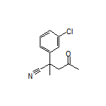 2-(3-Chlorophenyl)-2-methyl-4-oxopentanenitrile