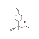 2-(4-Methoxyphenyl)-2-methyl-4-oxopentanenitrile
