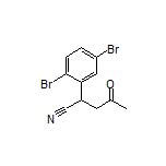 2-(2,5-Dibromophenyl)-4-oxopentanenitrile