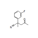2-(3-Fluorophenyl)-2-methyl-4-oxopentanenitrile