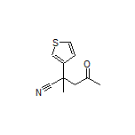 2-Methyl-4-oxo-2-(3-thienyl)pentanenitrile