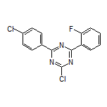 2-Chloro-4-(4-chlorophenyl)-6-(2-fluorophenyl)-1,3,5-triazine