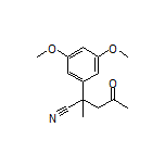 2-(3,5-Dimethoxyphenyl)-2-methyl-4-oxopentanenitrile