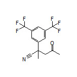 2-[3,5-Bis(trifluoromethyl)phenyl]-2-methyl-4-oxopentanenitrile