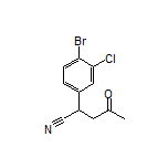 2-(4-Bromo-3-chlorophenyl)-4-oxopentanenitrile