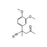 2-(3,4-Dimethoxyphenyl)-2-methyl-4-oxopentanenitrile