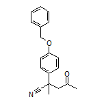2-[4-(Benzyloxy)phenyl]-2-methyl-4-oxopentanenitrile