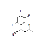 4-Oxo-2-(2,4,5-trifluorophenyl)pentanenitrile