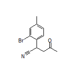 2-(2-Bromo-4-methylphenyl)-4-oxopentanenitrile