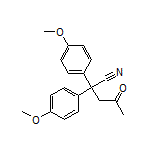 2,2-Bis(4-methoxyphenyl)-4-oxopentanenitrile