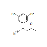 2-(3,5-Dibromophenyl)-2-methyl-4-oxopentanenitrile