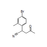 2-(4-Bromo-2-methylphenyl)-4-oxopentanenitrile