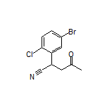 2-(5-Bromo-2-chlorophenyl)-4-oxopentanenitrile