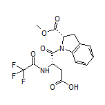 (S)-4-[(S)-2-(Methoxycarbonyl)indolin-1-yl]-4-oxo-3-(2,2,2-trifluoroacetamido)butanoic Acid