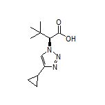 (S)-2-(4-Cyclopropyl-1H-1,2,3-triazol-1-yl)-3,3-dimethylbutanoic Acid