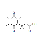 3-Methyl-3-(2,4,5-trimethyl-3,6-dioxocyclohexa-1,4-dien-1-yl)butanoic Acid