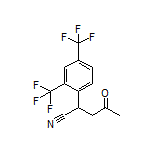 2-[2,4-Bis(trifluoromethyl)phenyl]-4-oxopentanenitrile