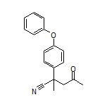 2-Methyl-4-oxo-2-(4-phenoxyphenyl)pentanenitrile