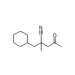 2-(Cyclohexylmethyl)-2-methyl-4-oxopentanenitrile