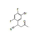 2-(5-Bromo-2,4-difluorophenyl)-4-oxopentanenitrile