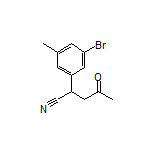 2-(3-Bromo-5-methylphenyl)-4-oxopentanenitrile