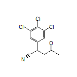 4-Oxo-2-(3,4,5-trichlorophenyl)pentanenitrile